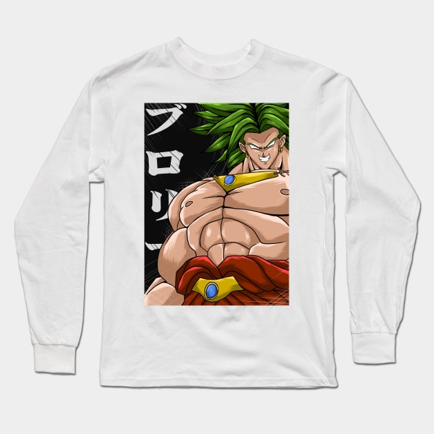 broly legendary super saiyan Long Sleeve T-Shirt by Amartwork